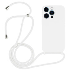 For iPhone 12 Pro Crossbody Lanyard Liquid Silicone Case(White) For iPhone 12 Pro Crossbody Lanyard Liquid Silicone Case(White)