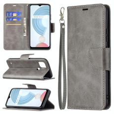 For OPPO Realme C21/C20 Retro Lambskin Texture Pure Color Horizontal Flip PU Leather Case with Holder & Card Slots & Wallet & Lanyard(Grey) For OPPO Realme C21/C20 Retro Lambskin Texture Pure Color Horizontal Flip PU Leather Case with Holder & Card Slots & Wallet & Lanyard(Grey)