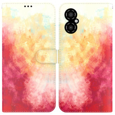 For Xiaomi Poco M4 5G Watercolor Pattern Flip Leather Phone Case(Spring Cherry) For Xiaomi Poco M4 5G Watercolor Pattern Flip Leather Phone Case(Spring Cherry)