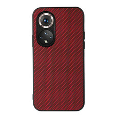 For Honor 50 Accurate Hole Carbon Fiber Texture Shockproof Case(Red)