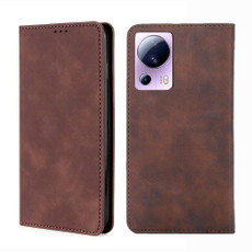 For Xiaomi Civi 2 5G Skin Feel Magnetic Horizontal Flip Leather Phone Case(Dark Brown) For Xiaomi Civi 2 5G Skin Feel Magnetic Horizontal Flip Leather Phone Case(Dark Brown)