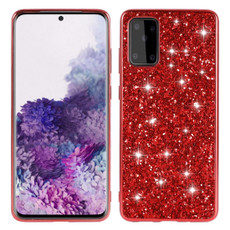 For Huawei P40 Glitter Powder Shockproof TPU Protective Case(Red)