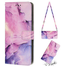 For Xiaomi Redmi A1 Crossbody Painted Marble Pattern Leather Phone Case(Purple) For Xiaomi Redmi A1 Crossbody Painted Marble Pattern Leather Phone Case(Purple)