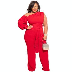 Women Plus Size Sweatpants Wide Leg Pants (Color:Red Size:XXL) Women Plus Size Sweatpants Wide Leg Pants (Color:Red Size:XXL)