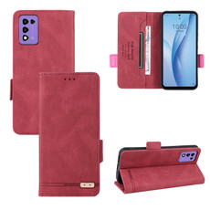 For ZTE Libero 5G III Magnetic Clasp Leather Phone Case(Red)