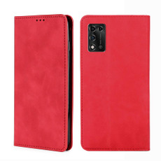 For ZTE Libero 5G III Skin Feel Magnetic Horizontal Flip Leather Phone Case(Red)