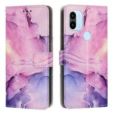 For Xiaomi Redmi A1+ Painted Marble Pattern Leather Phone Case(Purple) For Xiaomi Redmi A1+ Painted Marble Pattern Leather Phone Case(Purple)