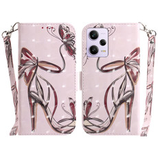 For Xiaomi Redmi Note 12 Pro 5G 3D Colored Horizontal Flip Leather Phone Case(Butterfly High-heeled) For Xiaomi Redmi Note 12 Pro 5G 3D Colored Horizontal Flip Leather Phone Case(Butterfly High-heeled)