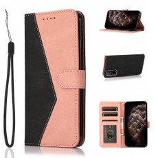 For Xiaomi Mi 10T 5G Dual-color Stitching Leather Phone Case(Black Rose Gold) For Xiaomi Mi 10T 5G Dual-color Stitching Leather Phone Case(Black Rose Gold)