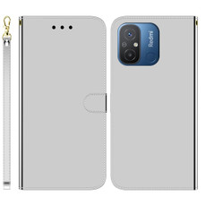For Xiaomi Redmi 12C / 11A Imitated Mirror Surface Leather Phone Case(Silver)