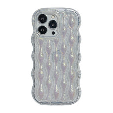 For iPhone 11 Pro Max Wavy Chameleon TPU Phone Case(Silver)