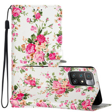 For Xiaomi Redmi 10 Colored Drawing Leather Phone Case(Peonies) For Xiaomi Redmi 10 Colored Drawing Leather Phone Case(Peonies)