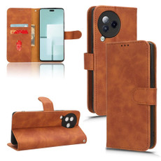 For Xiaomi Civi 3 5G Skin Feel Magnetic Flip Leather Phone Case(Brown) For Xiaomi Civi 3 5G Skin Feel Magnetic Flip Leather Phone Case(Brown)