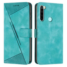 For Xiaomi Redmi Note 8 Dream Triangle Leather Phone Case with Lanyard(Green)
