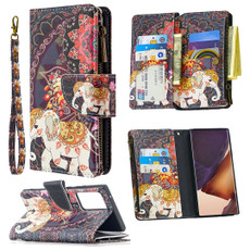 For Samsung Galaxy Note20 Ultra 5G Colored Drawing Pattern Zipper Horizontal Flip Leather Case with Holder & Card Slots & Wallet(Flower Elephants) For Samsung Galaxy Note20 Ultra 5G Colored Drawing Pattern Zipper Horizontal Flip Leather Case with Holder & Card Slots & Wallet(Flower Elephants)