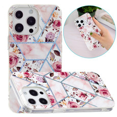 For iPhone 13 Pro Max Electroplating TPU Protective Case (Rose)