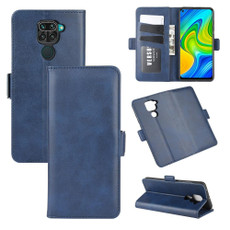 For Xiaomi Redmi Note 9/10X 4G Dual-side Magnetic Buckle Horizontal Flip Leather Case with Holder & Card Slots & Wallet(Dark Blue) For Xiaomi Redmi Note 9/10X 4G Dual-side Magnetic Buckle Horizontal Flip Leather Case with Holder & Card Slots & Wallet(Dark Blue)