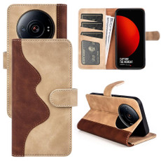 For Xiaomi 12S Ultra Stitching Horizontal Flip Leather Phone Case(Yellow)