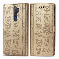 For OPPO A5 (2020) / A9 (2020) Cute Cat and Dog Embossed Horizontal Flip Leather Case with Holder & Card Slots & Wallet & Cartoon Clasp & Lanyard(Gold) For OPPO A5 (2020) / A9 (2020) Cute Cat and Dog Embossed Horizontal Flip Leather Case with Holder & Card Slots & Wallet & Cartoon Clasp & Lanyard(Gold)