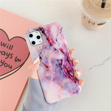 For iPhone 12 mini TPU Smooth Marbled IMD Mobile Phone Case(Purple Stone F9)