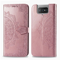 For Asus Zenfone 7 Pro ZS671KS Mandala Flower Embossed Horizontal Flip Leather Case with Bracket / Card Slot / Wallet / Lanyard(Rose Gold) For Asus Zenfone 7 Pro ZS671KS Mandala Flower Embossed Horizontal Flip Leather Case with Bracket / Card Slot / Wallet / Lanyard(Rose Gold)