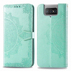 For Asus Zenfone 7 Pro ZS671KS Mandala Flower Embossed Horizontal Flip Leather Case with Bracket / Card Slot / Wallet / Lanyard(Green) For Asus Zenfone 7 Pro ZS671KS Mandala Flower Embossed Horizontal Flip Leather Case with Bracket / Card Slot / Wallet / Lanyard(Green)