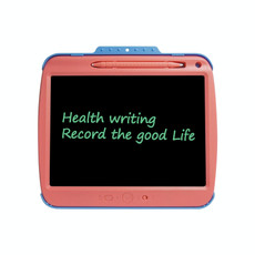 9 Inch Charging LCD Copy Writing Panel Transparent Electronic Writing Board, Specification: Monochrome Lines (Pink)