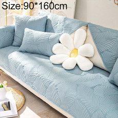 Four Seasons Universal Simple Modern Non-slip Full Coverage Sofa Cover, Size:90x160cm(Banana Leaf Blue)