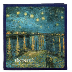 Retro Art DIY Handmade Photo Album Self-Adhesive Film Album, Style 18 inch Starry Night(20 White Card Inner Pages)