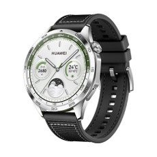 For Huawei Watch 4 Nylon Silicone Leather Watch Band(Black)