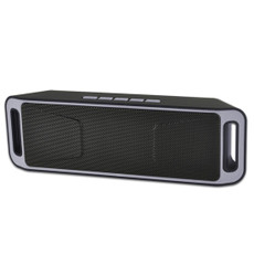 SC208 Multifunctional Card Music Playback Bluetooth Speaker, Support Handfree Call & TF Card & U-disk & AUX Audio & FM Function(Grey)