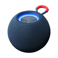 H52 Waterproof Stereo Wireless Bluetooth Speaker with Colorful Light Support USB/TF/AUX(Blue)