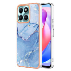 For Honor X6a Electroplating Marble Dual-side IMD Phone Case(Blue 018) For Honor X6a Electroplating Marble Dual-side IMD Phone Case(Blue 018)