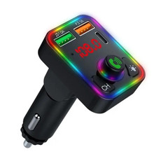 P3 Car Bluetooth Hands-Free AUX Audio Car MP3 Player FM Transmitter PD Fast Charger