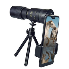 10-300x40 Monocular HD Telescope BAK4 Prism Telescope,Style: With Photo Holder+Tripod