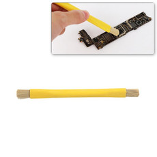 Kaisi BGA Repairing Hard Brush Double-head Brush Anti-static Pig Hair Brush(Yellow)