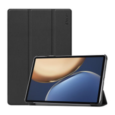 For Honor Tablet V7 Pro ENKAY Custer Texture Horizontal Flip PU+PC Leather Case with Three-folding Holder & Sleep / Wake-up Function(Black)