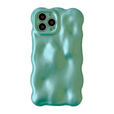 For iPhone 14 Pro Max Wave Bubbles TPU Phone Case(Pearlescent Green) For iPhone 14 Pro Max Wave Bubbles TPU Phone Case(Pearlescent Green)