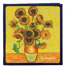 Retro Art DIY Handmade Photo Album Self-Adhesive Film Album, Style 16 inch Sunflower(20 White Card Inner Pages)