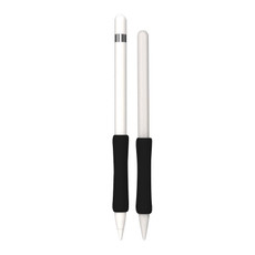 Stylus Touch Pen Silicone Protective Cover For Apple Pencil 1 / 2(Black)