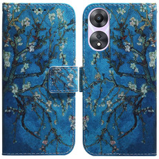 For OPPO A78 4G Coloured Drawing Flip Leather Phone Case(Apricot)