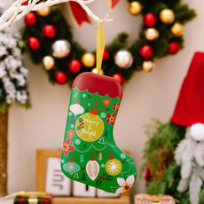 Christmas Tree Decoration Pendants Christmas Stock Shaped Tinplate Gift Box, Style: Christmas Ball
