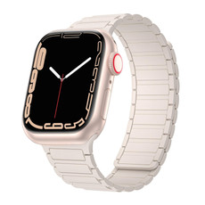 For Apple Watch SE 2023 40mm Magnetic Loop Silicone Watch Band(Starlight)