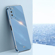 For Honor X10 5G XINLI Straight 6D Plating Gold Edge TPU Shockproof Case(Celestial Blue) For Honor X10 5G XINLI Straight 6D Plating Gold Edge TPU Shockproof Case(Celestial Blue)
