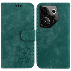 For Tecno Camon 20 Premier 5G Little Tiger Embossed Leather Phone Case(Green) For Tecno Camon 20 Premier 5G Little Tiger Embossed Leather Phone Case(Green)
