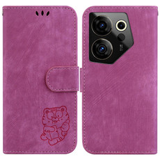 For Tecno Camon 20 Premier 5G Little Tiger Embossed Leather Phone Case(Rose Red) For Tecno Camon 20 Premier 5G Little Tiger Embossed Leather Phone Case(Rose Red)