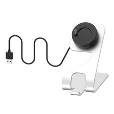 For Garmin Fenix 7 Rotatable Magnetic Metal Charging Base(Silver) For Garmin Fenix 7 Rotatable Magnetic Metal Charging Base(Silver)