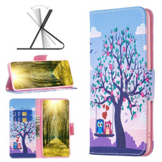 For Xiaomi Redmi 12 4G Colored Drawing Pattern Leather Phone Case(Owl)