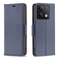 For Xiaomi Redmi Note 13 Litchi Texture Pure Color Leather Phone Case(Blue)