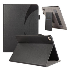 For iPad mini 5 / 4 / 3 / 2 Litchi Texture Leather Sucker Tablet Case(Black)